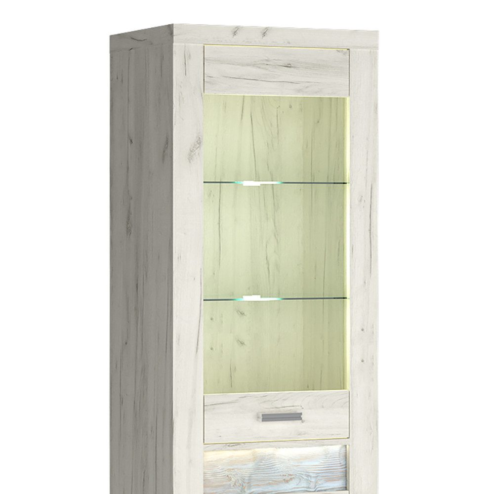 Lomadox Vitrine INGENIO-161 Standvitrine Hochschrank mit günstig online kaufen