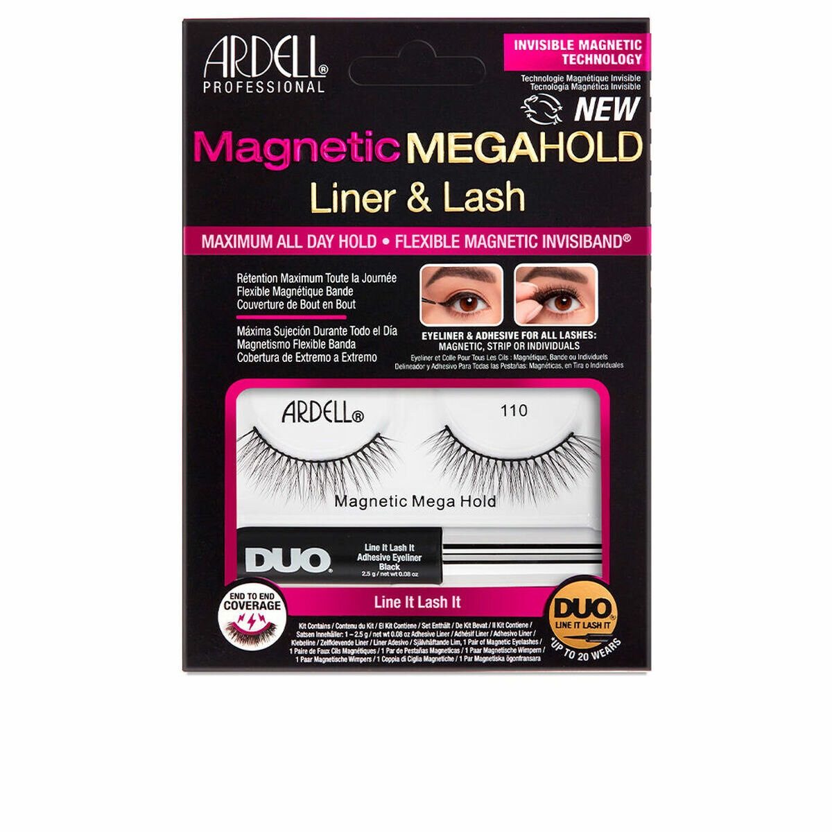ARDELL Magnetwimpern Ardell Ardell Magnetic Megahold Liner y Lash 110 2 U