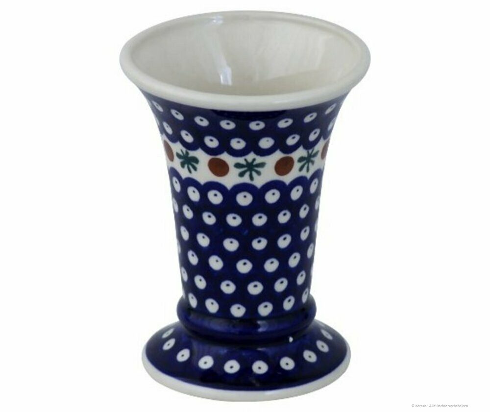 Bunzlauer Keramik Tischvase Bunzlauer Keramik 500ml Vase „Johanna“ 15,6 cm – Blumenvase, Dekor 41