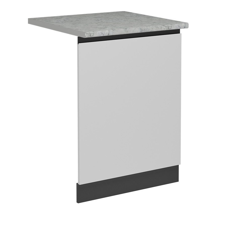Vicco Frontblende R-Line, Weiß/Anthrazit, 60 cm, AP Marmor (1 St)