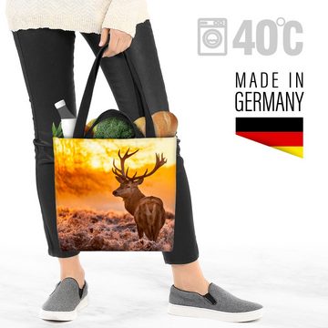 VOID Henkeltasche (1-tlg), Rentier Hirsch Herbst hirsch winter weihnachten tiere wildtier schnee