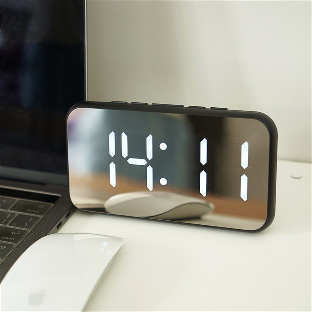 Snooze Moduls mit Snooze Wecker, Wecker mit Alarmwecker,Tischuhr, Wecker Dekorative LED-Digitaler Uhr Digital
