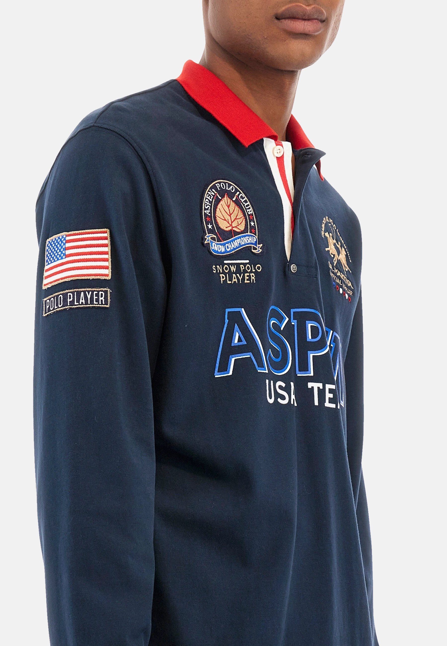 La Martina Poloshirt Shirt Langarm-Poloshirt regular fit Waylin mit (1-tlg., 1)