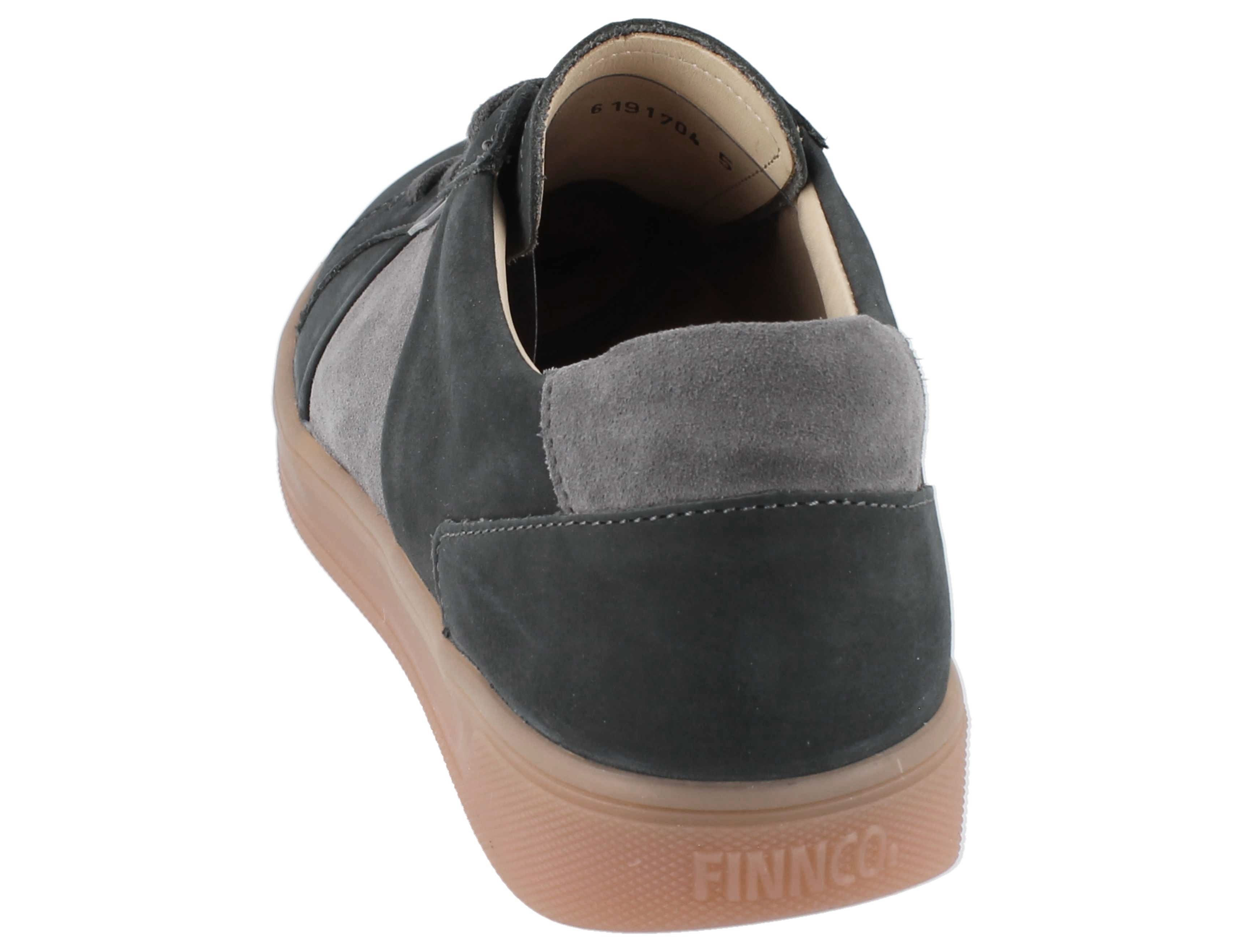 Finn Comfort FINN COMFORT Malita Damen Sneaker grau Nubukleder - Größe: UK 7,5 Schnürschuh Wechselfußbett