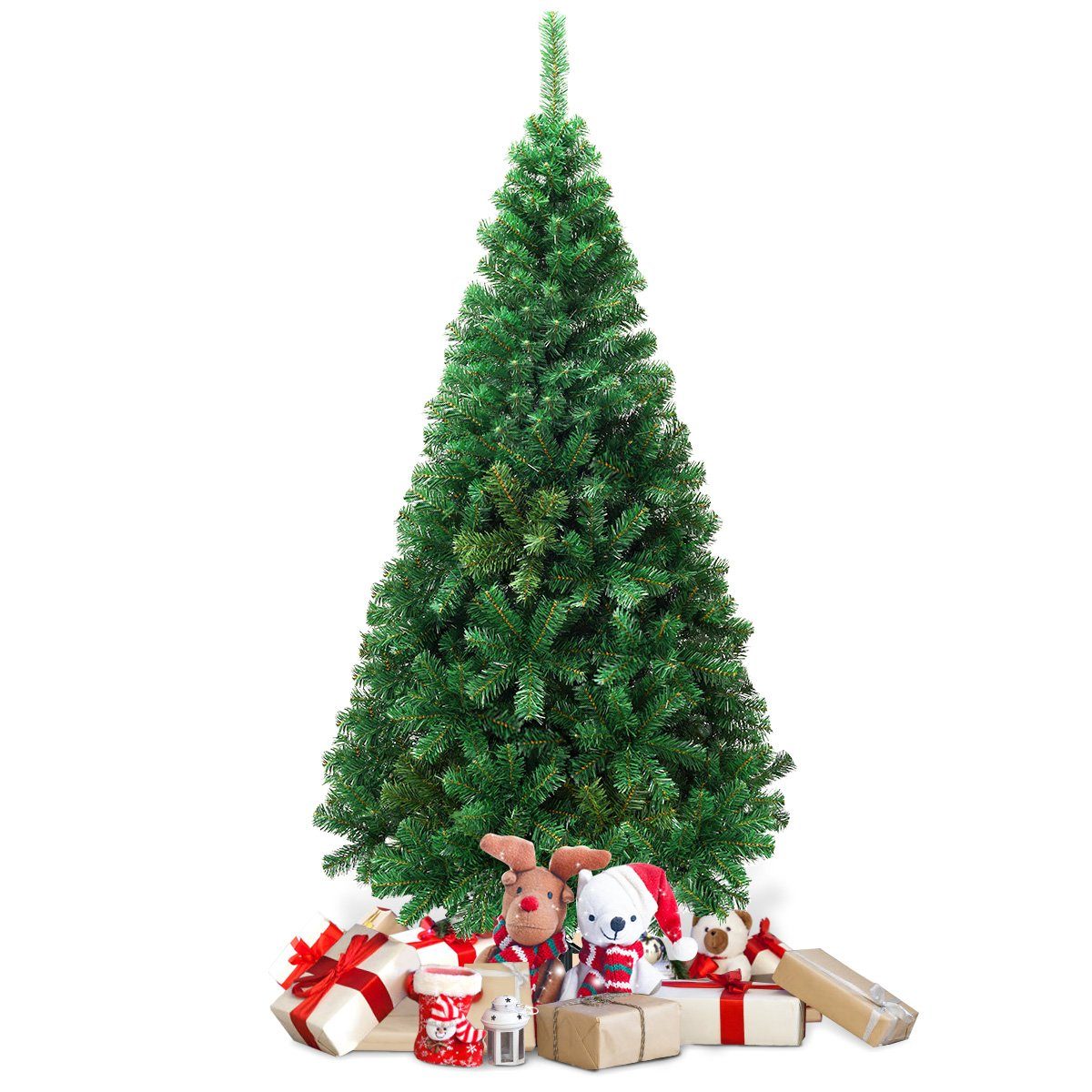 COSTWAY Künstlicher Weihnachtsbaum »Tannenbaum«, 150cm, mit Metallständer  und PVC Nadeln, Grün online kaufen | OTTO