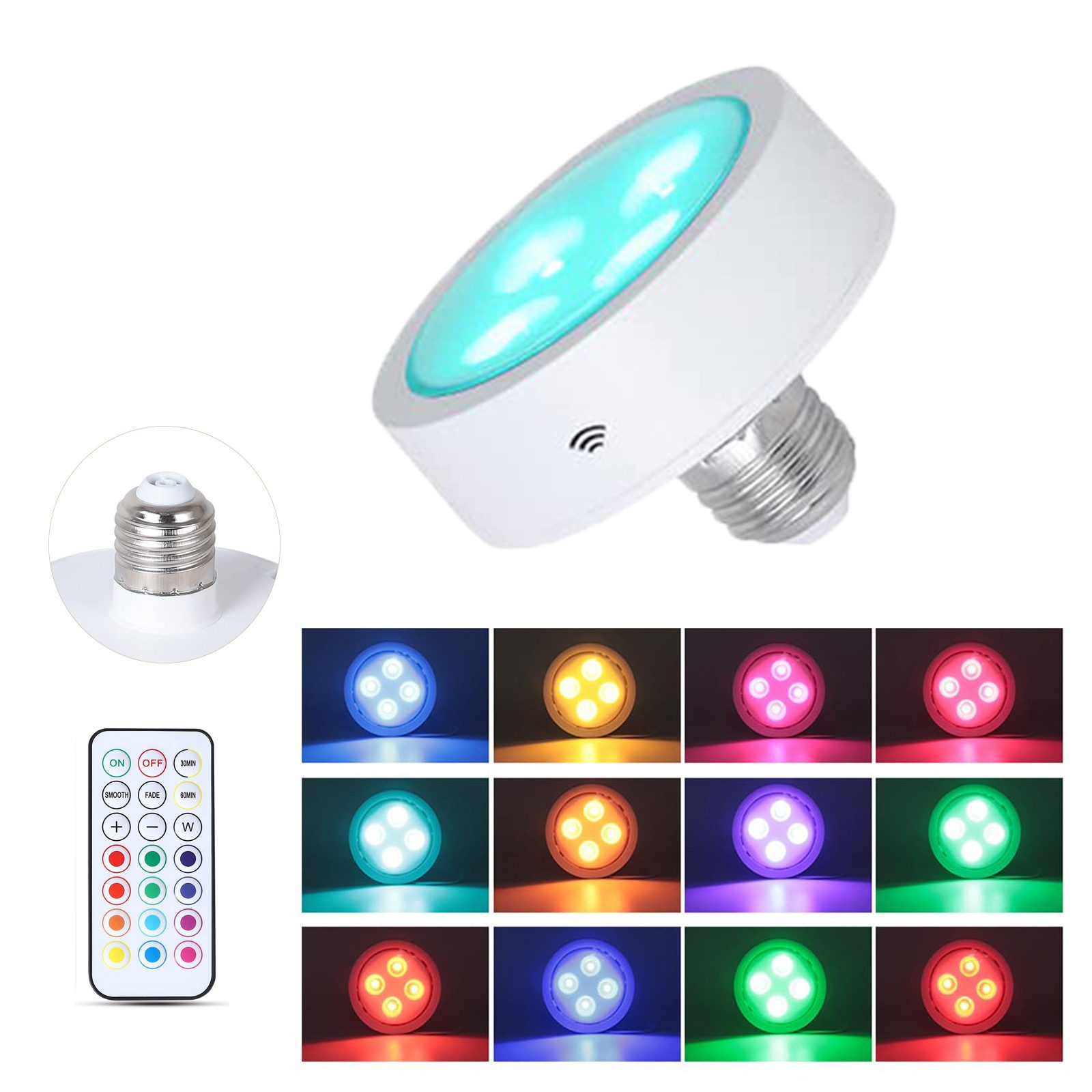 MUPOO LED-Leuchtmittel 2er/3er LED Spot Glühbirnen Batterie, LED Nachttisch günstig online kaufen