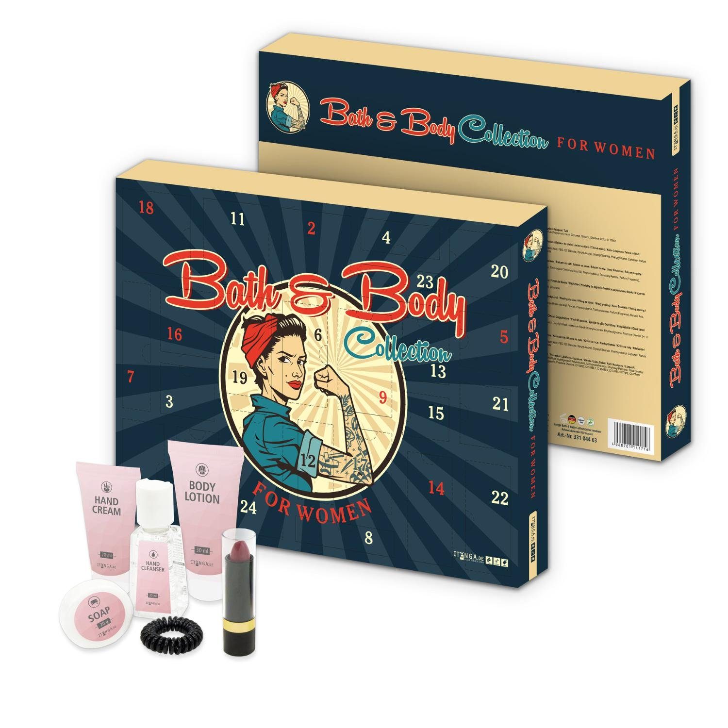 itenga Adventskalender itenga Bath & Body Collection for Women - Adventskalender für Frauen