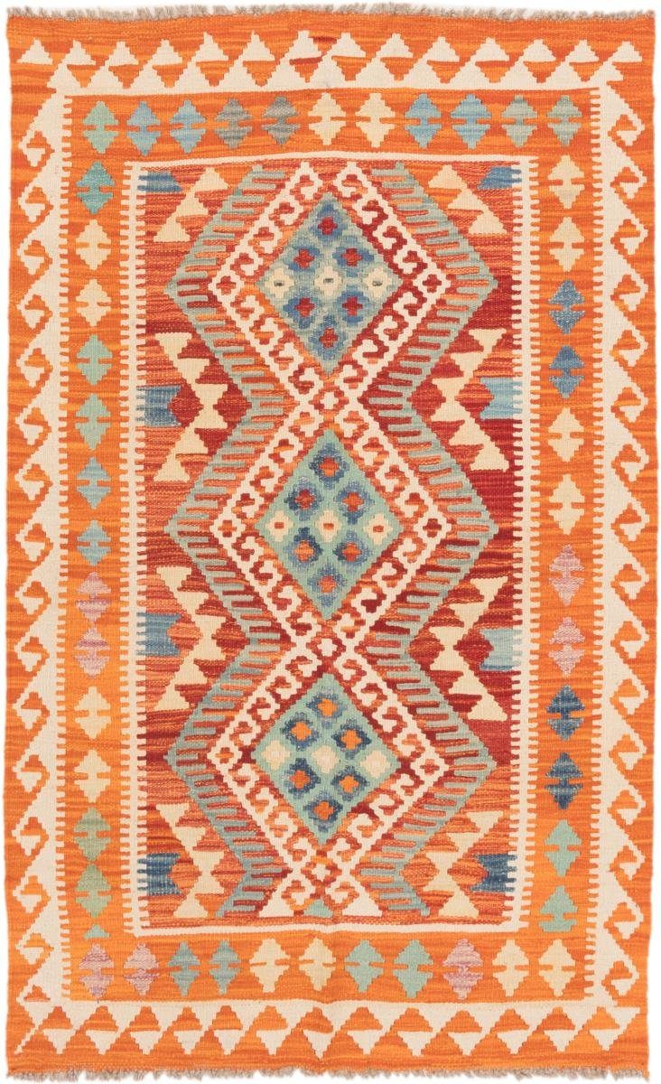 Orientteppich Kelim Afghan 102x159 Handgewebter Orientteppich, Nain Trading, rechteckig, Höhe: 3 mm