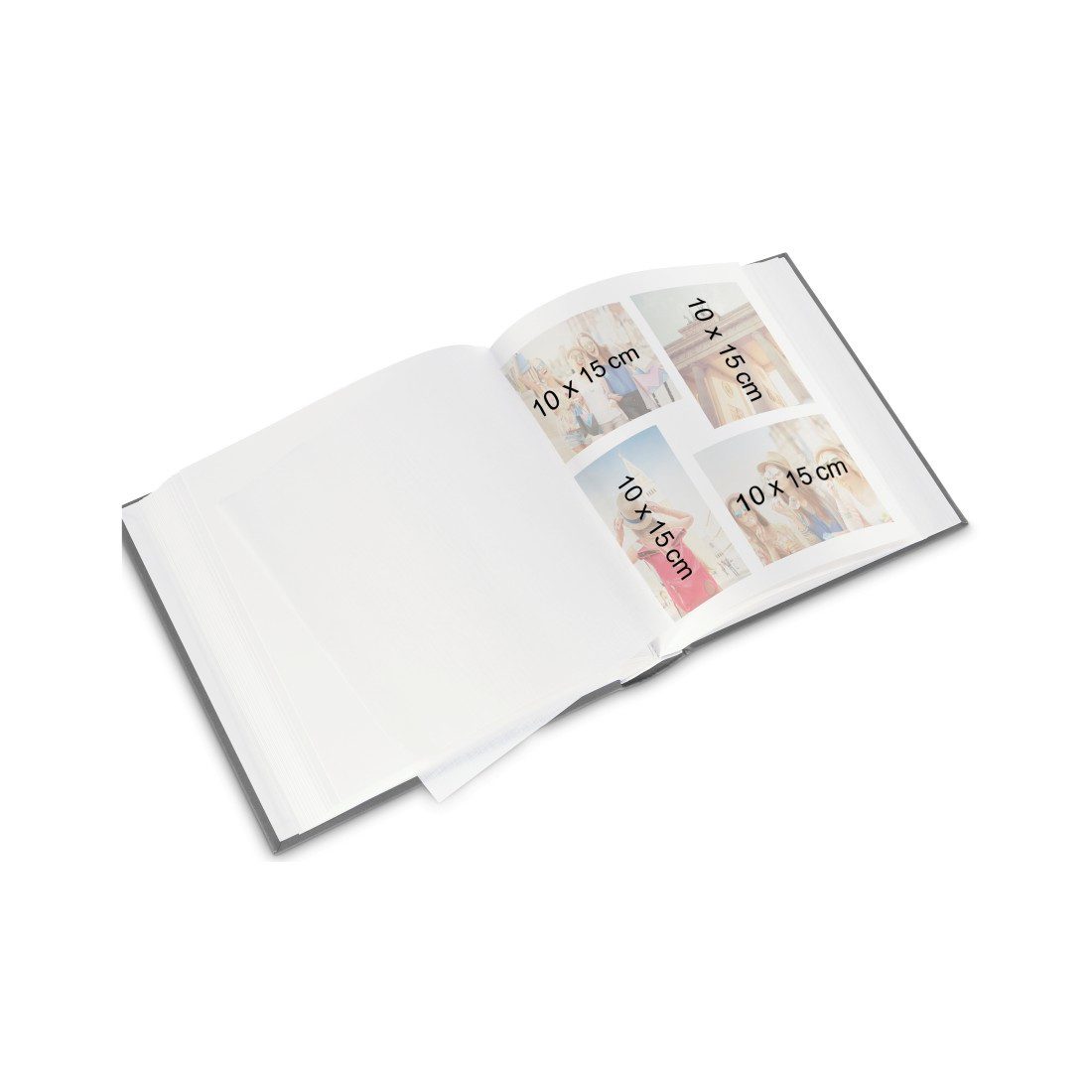 Hama Fotoalbum Fotoalbum Jumbo Bildformat 30x30 cm, 100 weiße Seiten, Journey, Zum Selber Einkleben, Selbstgestalten, elegantes Design – Bild 3 von 5
