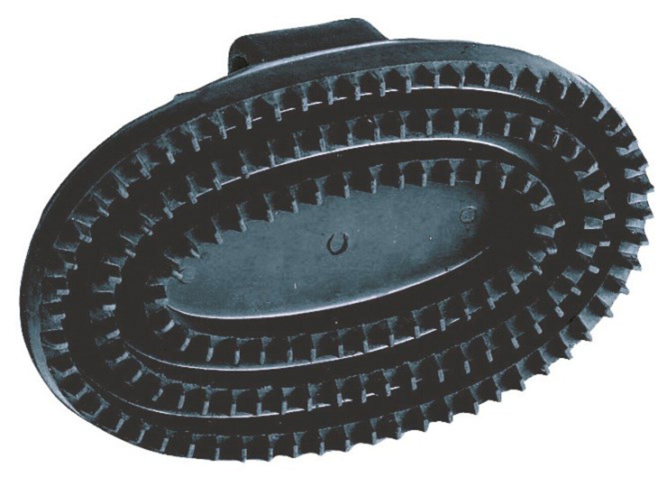 cm 13,5 x 9 Striegel Kerbl schwarz oval (1-tlg) cm Gummistriegel 32821,