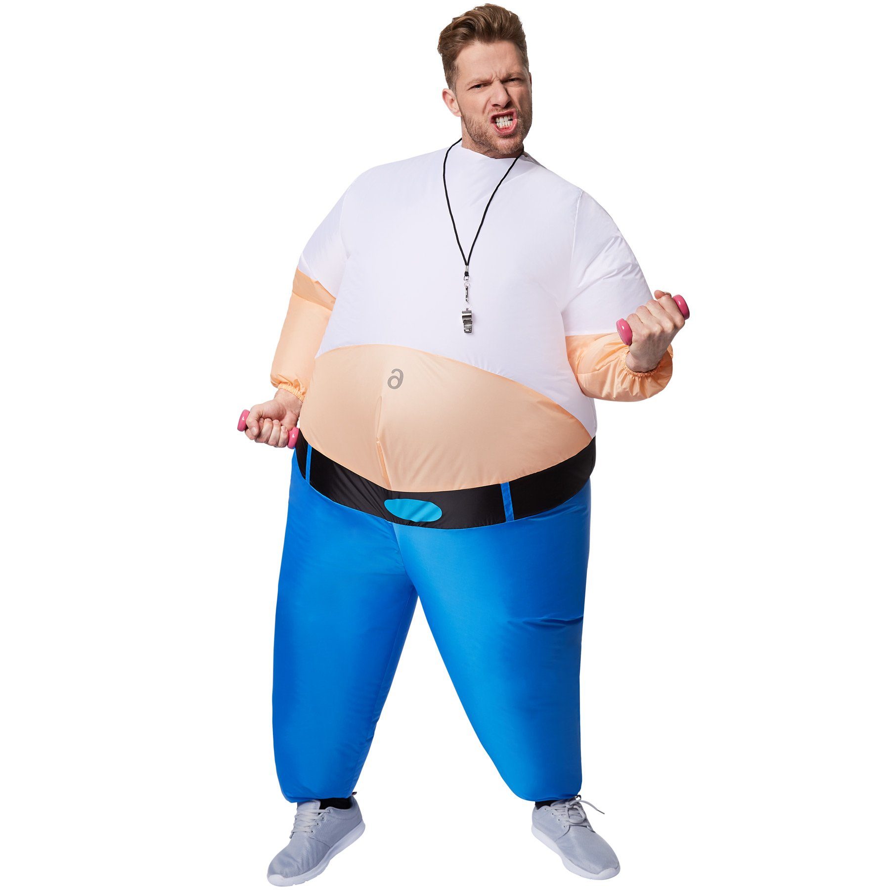 dressforfun Kostüm Selbstaufblasbares Kostüm Personal Trainer, Alaaf - mit dem Kostüm können Sie eine närrische Show abziehen
