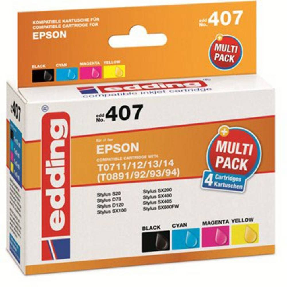edding Tinte ersetzt Epson T0715, T0711, T0712, T0713, Tintenpatrone