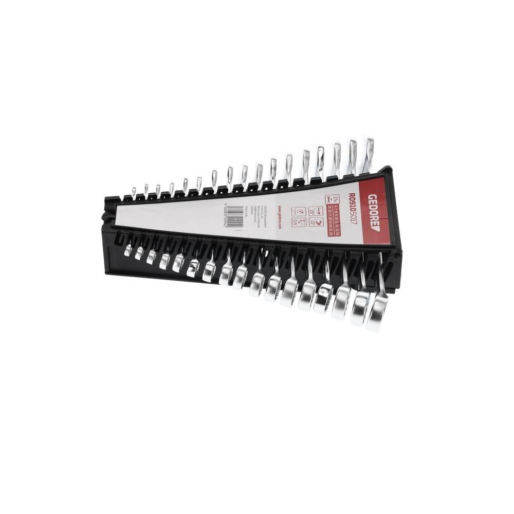 Gedore Red Ringschlüssel Ringmaulschlüssel-Satz SW 6 - 22 mm, 17-teilig 3300994