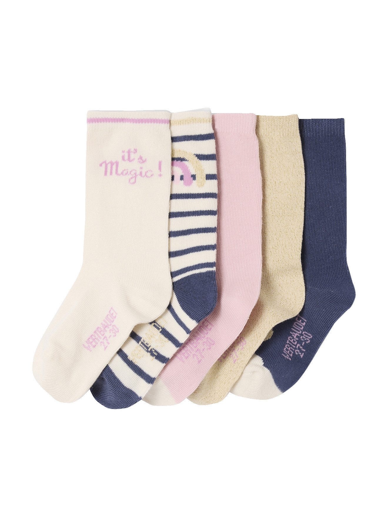 vertbaudet Socken Socken EINHORN, Kinder 5er-Pack