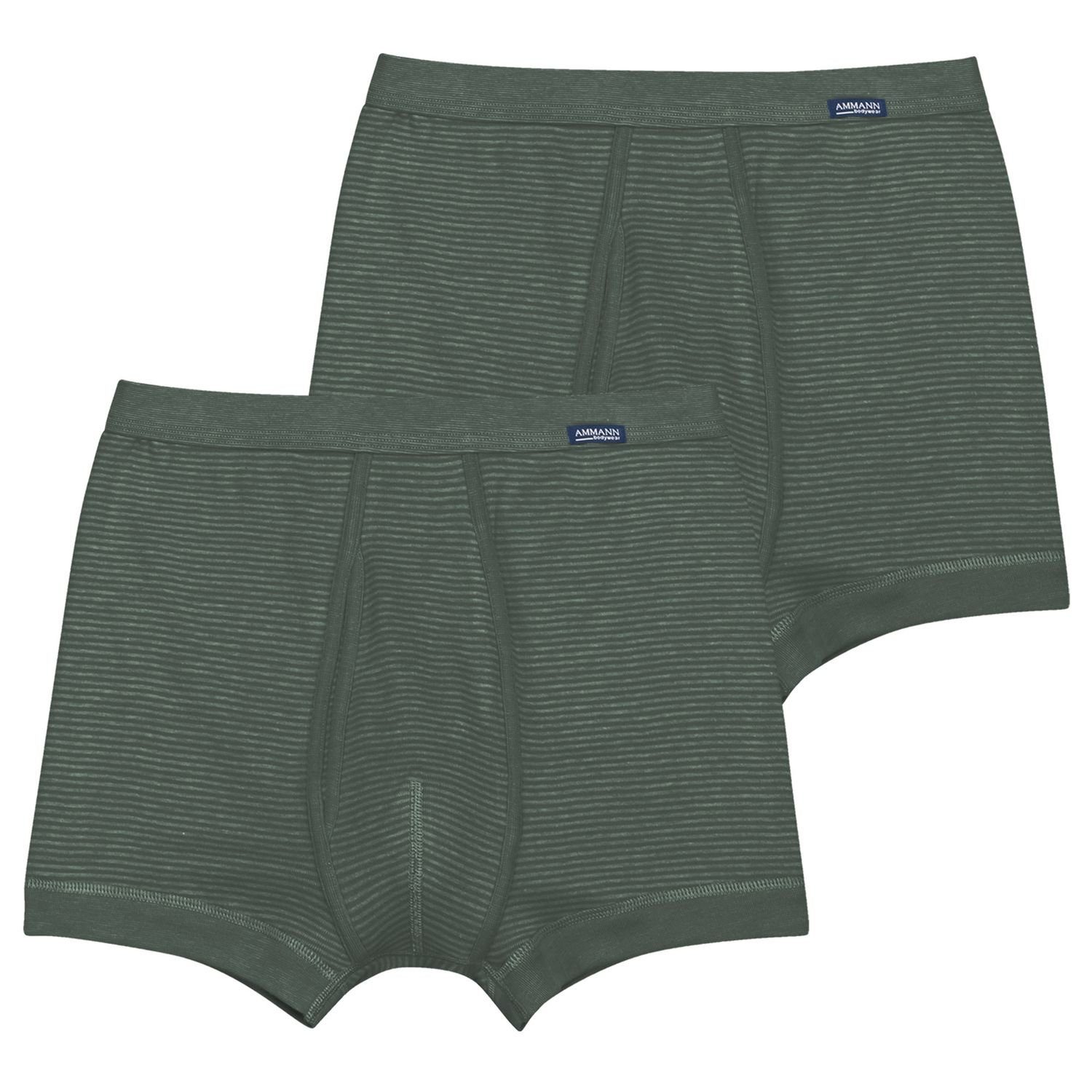 Weichelastikbund, (2-St) Pack Feinripp Boxershorts mit Ammann im 2er forst Eingriff,