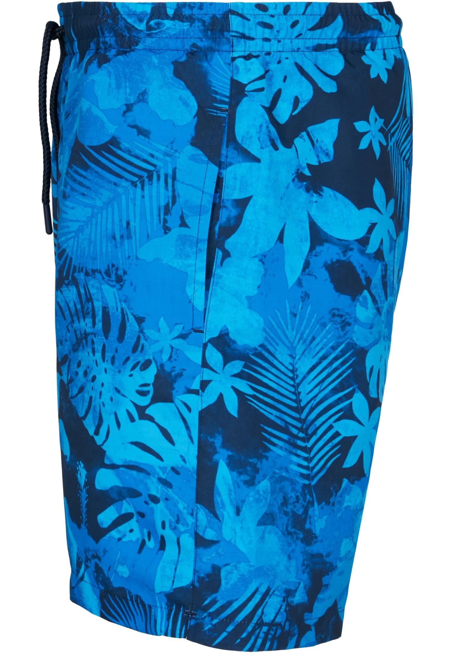 Swim flower Shorts Herren URBAN CLASSICS Badeshorts Pattern blue