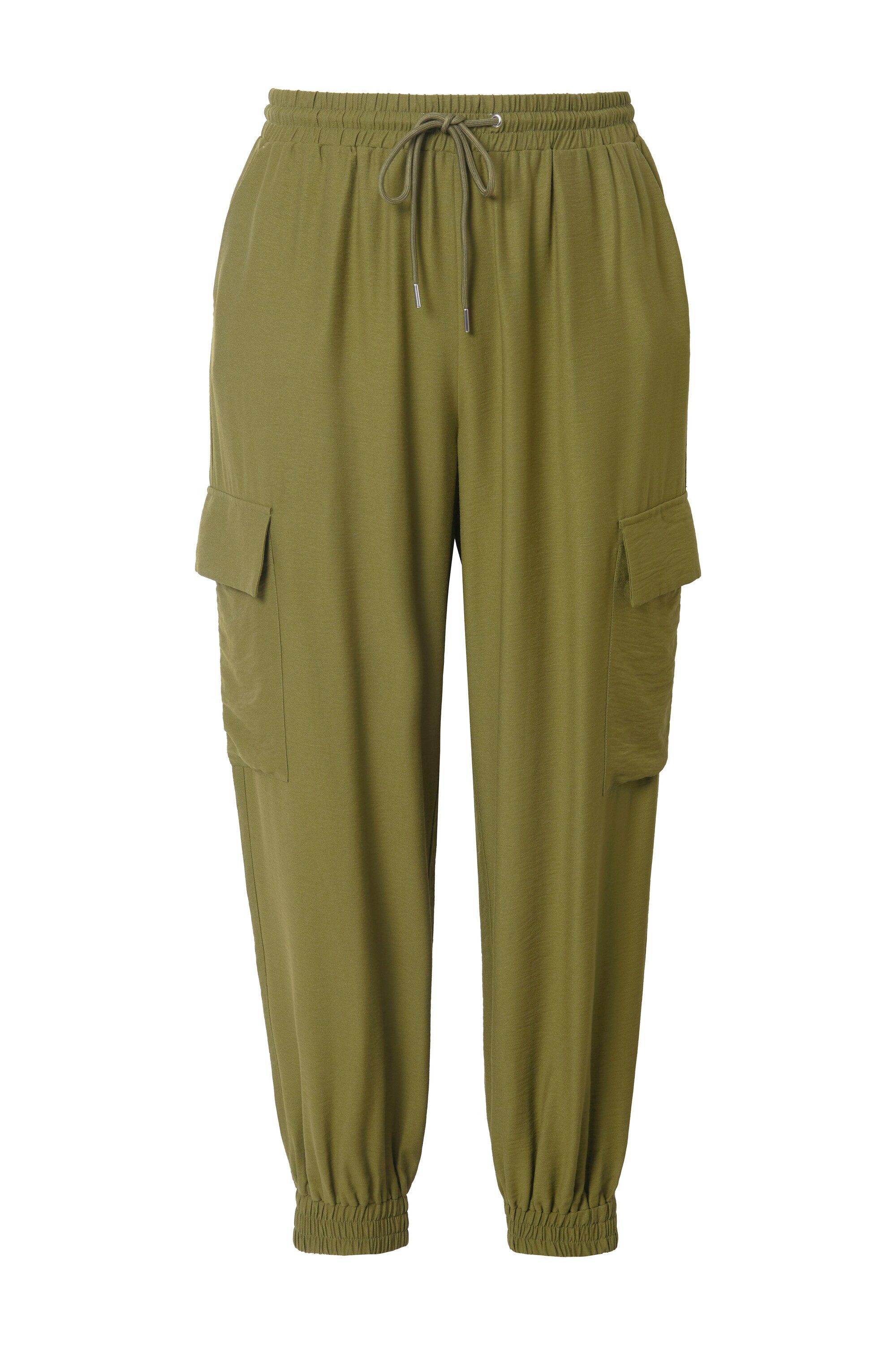 Studio Untold Funktionshose Cargohose Wide Shape Elastikbund -saum günstig online kaufen