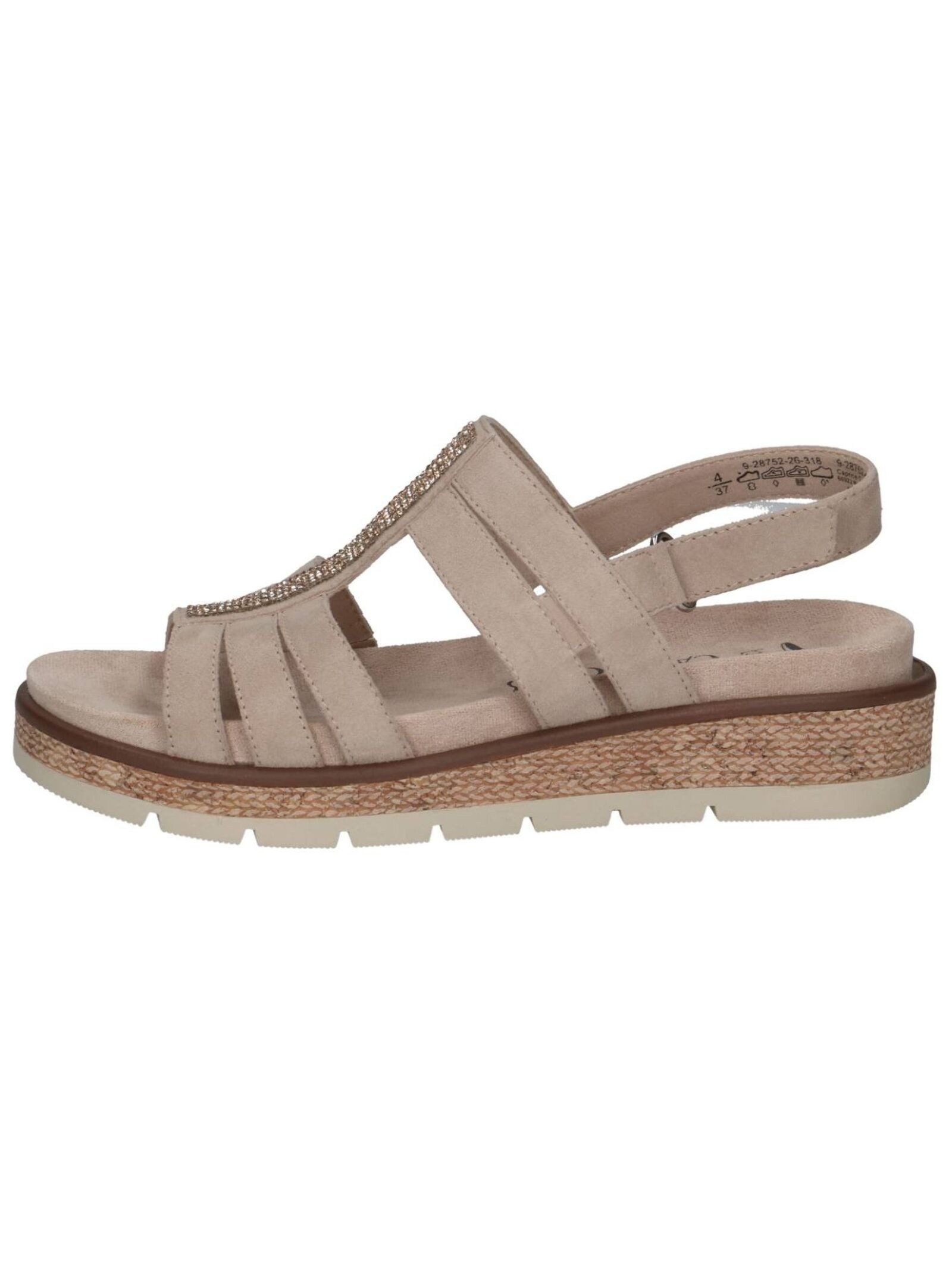 Caprice Sandalen Veloursleder . Keilsandalette
