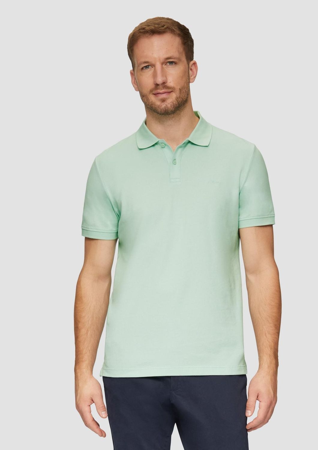 s.Oliver Poloshirt Poloshirt kurzarm, Piqué, Kragen, Knöpfe