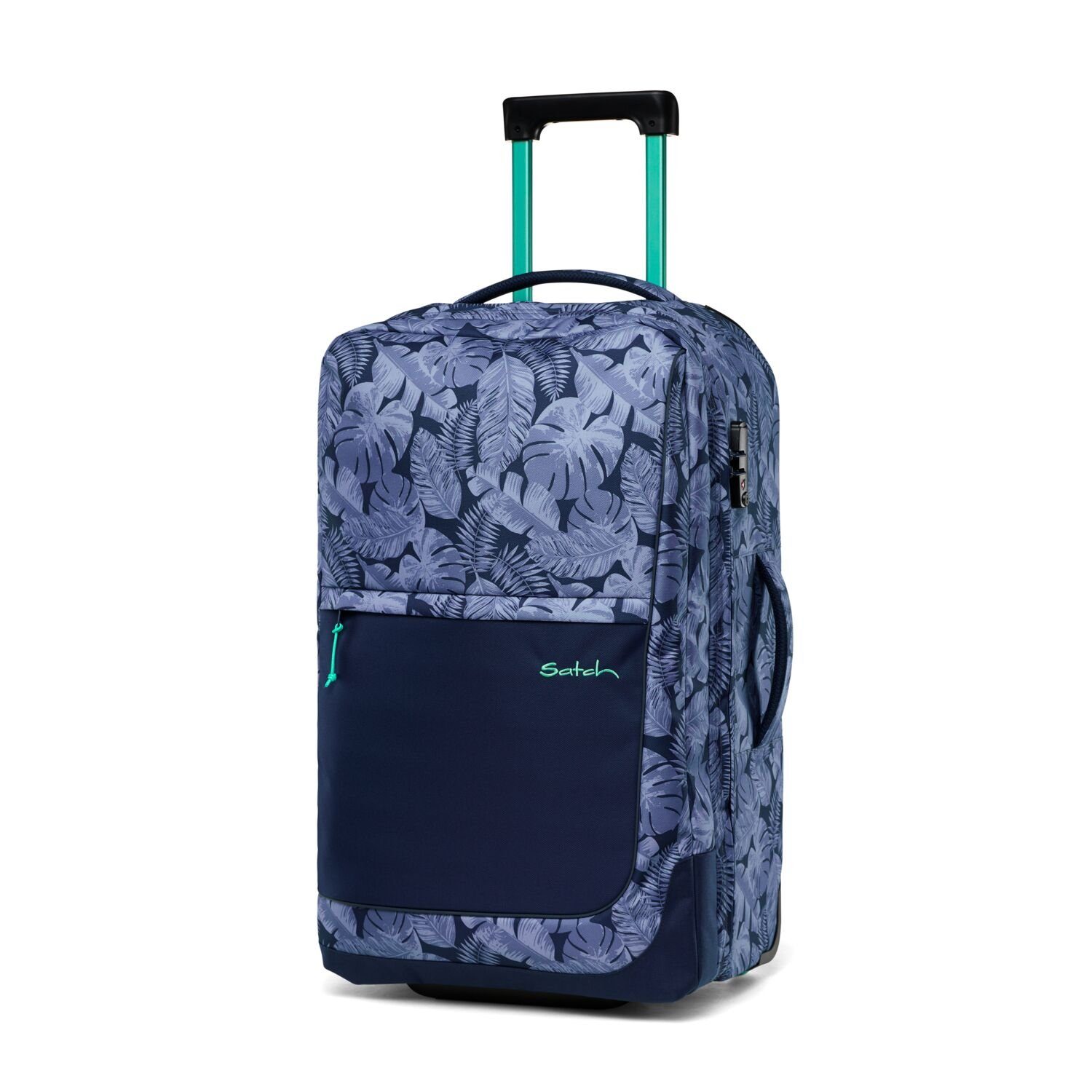 Flow Schloss, Liter, 2 Trolley Blue Reisetasche inkl. TSA Satch (Koffer, Tropic Wäschebeutel), Reisegepäck M 60