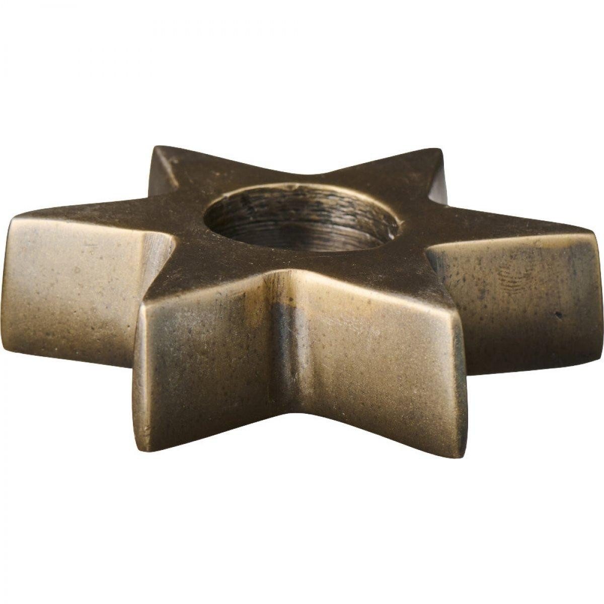 Ib Laursen Windlicht Ib Laursen Kerzenhalter sternförmig für 2,2 cm Kerze (7x1,7x7cm)