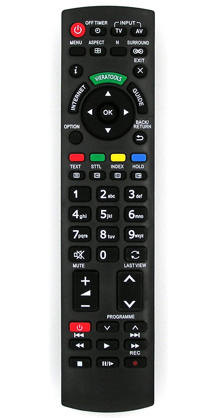 Alltro Ersatz TV Fernbedienung (für Panasonic TV / TX-L32EW5 / TX-L32EW5S / TX-L32EX34)