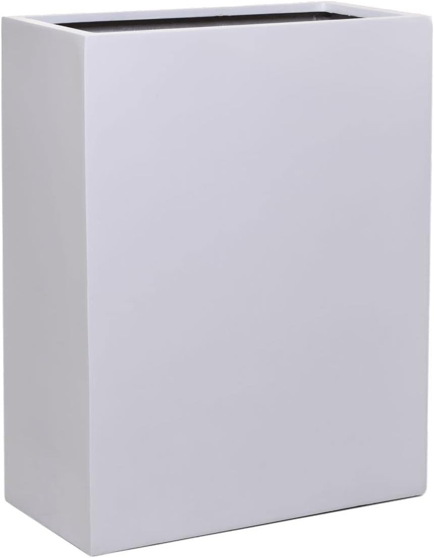 VIVANNO Pflanzkübel Fiberglas ELEMENTO Kasten - Weiß Matt (1 St), 59x30x75 cm