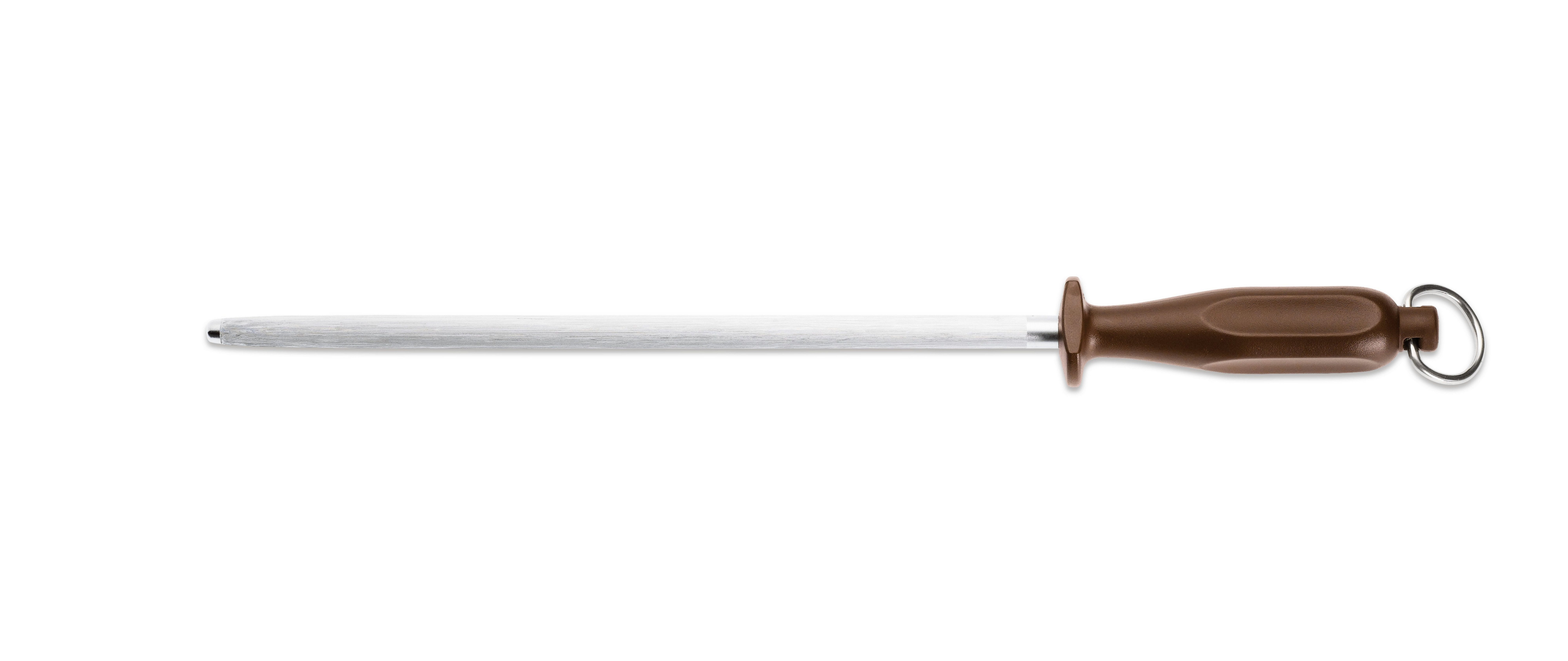 GIESSER Messerschärfer Abziehstahl Profil rund 23 - 36 cm, Mittelfeiner Zug - Verzahnung 6-7 Züge pro mm