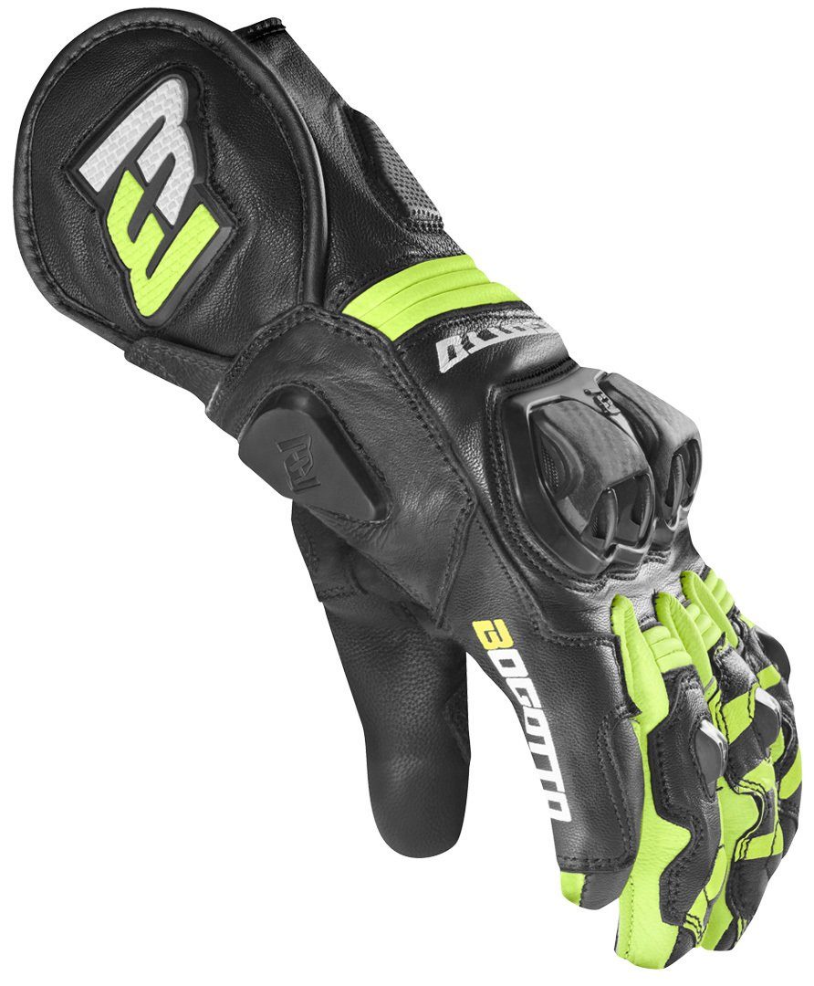 Champ Motorradhandschuhe Grand Bogotto Motorradhandschuhe Black/Neon