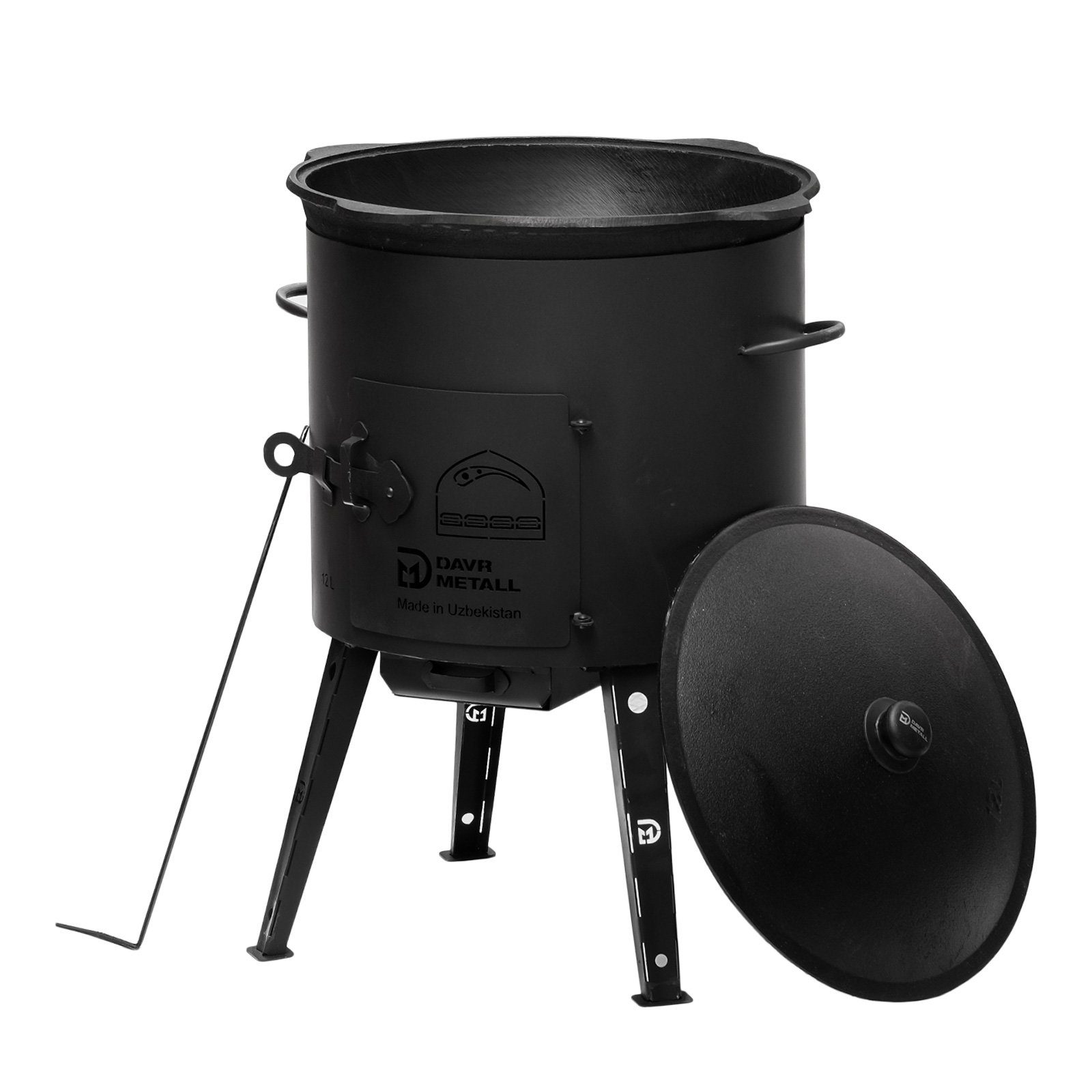 4BIG.fun Feuerstelle Ø44 2mm stahl Utschak Campingofen 16L Kazan Eben, (Uts günstig online kaufen