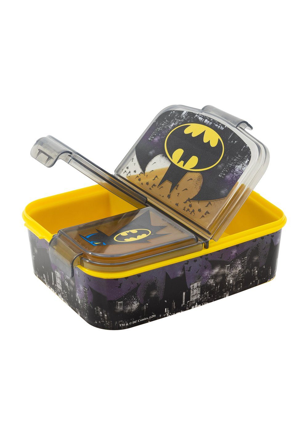 Brotdose Lunch-Set Sportflasche Batman, + Alu-Trinkflasche 2-tlg) (SET, Premium Batman Lunchbox