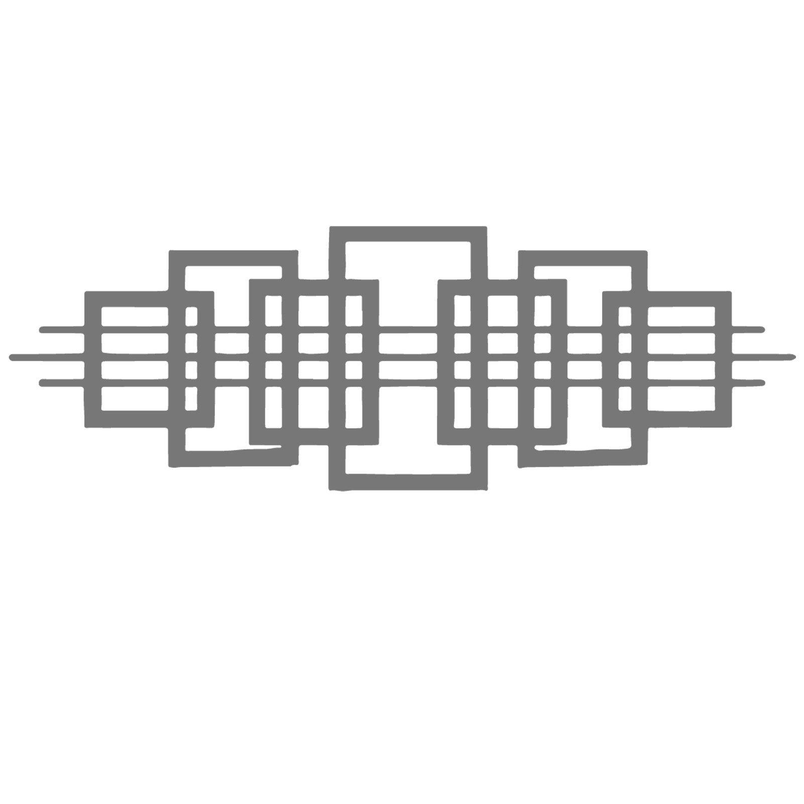Jumpeak Wanddekoobjekt Geometrische Linien Metall Kunst Wanddekorationen, minimalistisch, Hergestellt aus Metall,Vier Farben zur Auswahl,90X30cm