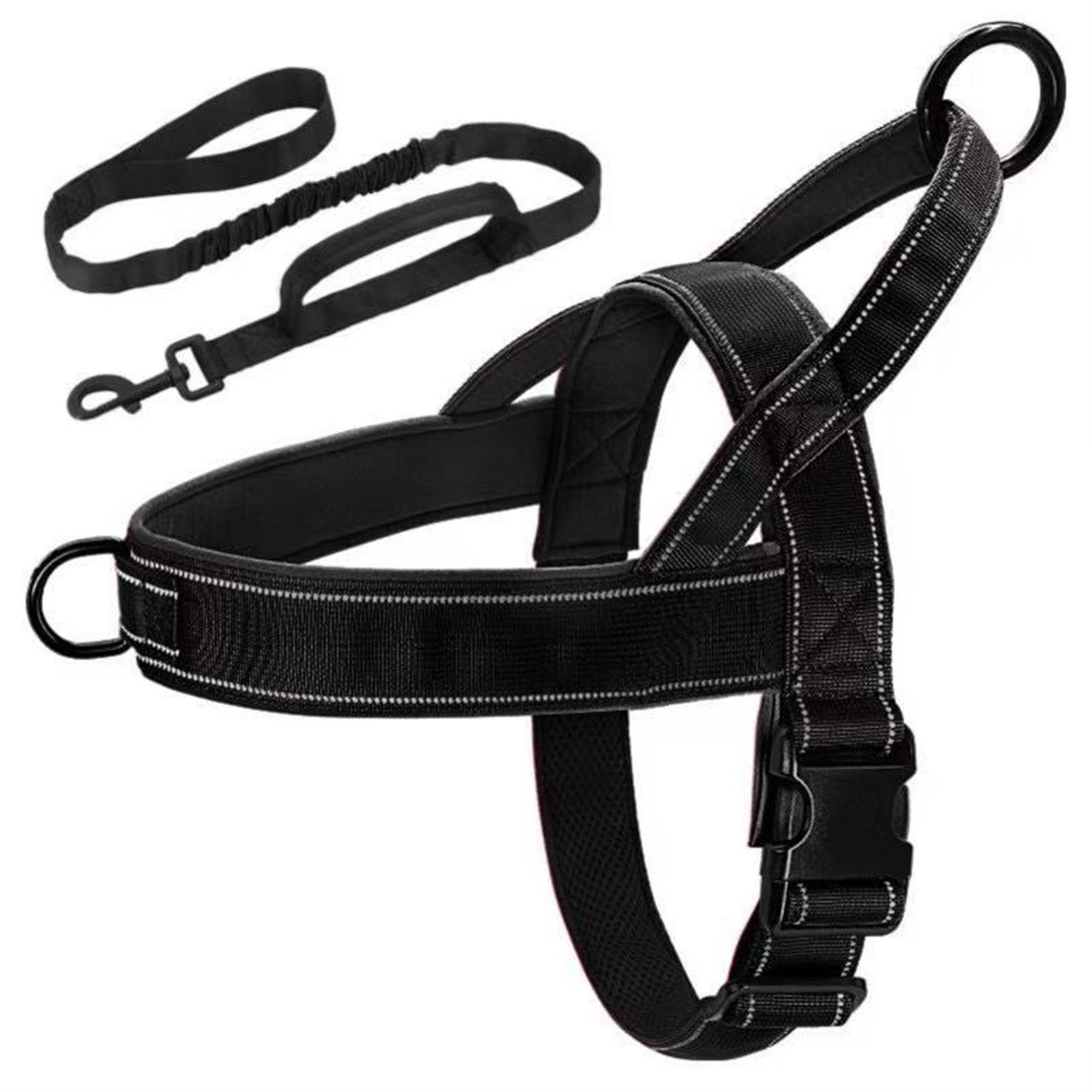ibettertec Hundeweste Hundegeschirr, Anti-Zug Geschirr, Brustgeschirr, Training, Zugentlastendes Design, Weiche Polsterung