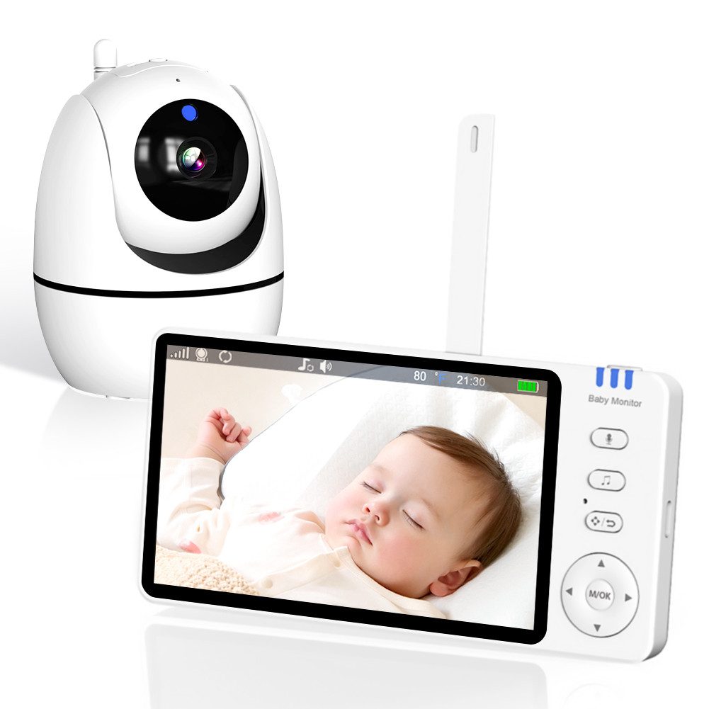 Babyphone 720P mit Kamera 5 Zoll Baby Monitor