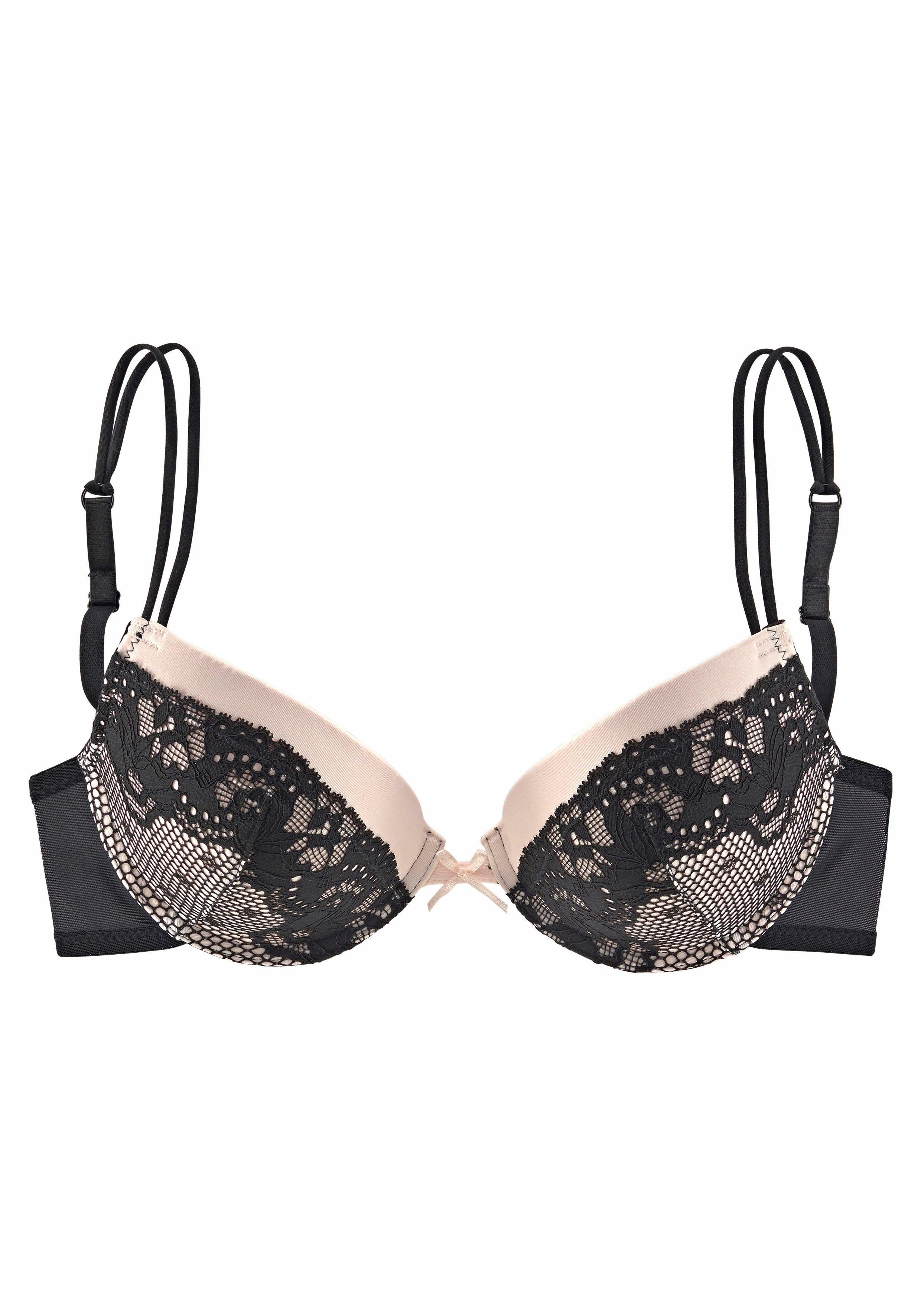 Melrose Set: Push-up-BH (Set, 2-tlg., mit String), Dessous