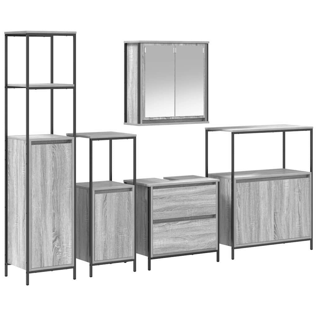 vidaXL Badezimmer-Set Badezimmermöbel Set 5 pcs günstig online kaufen