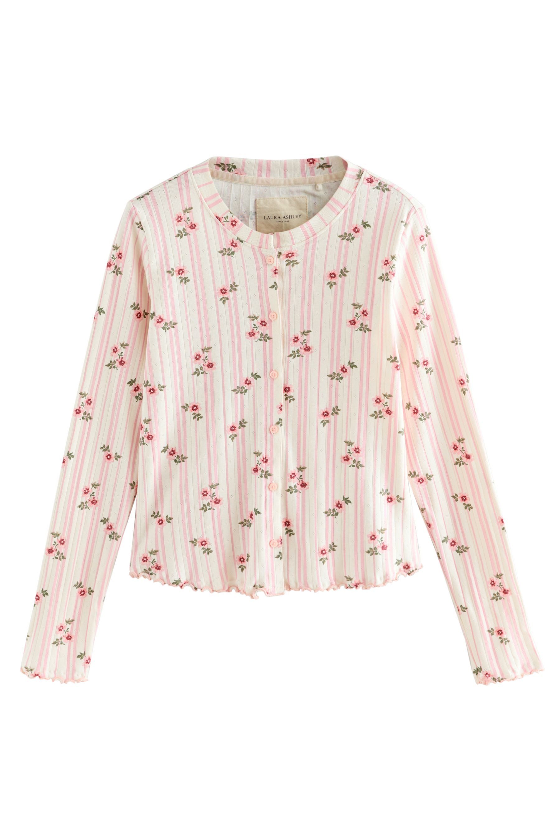 LAURA ASHLEY Pyjama Langärmeliger Laura Ashley Pointelle-Schlafanzug (2 tlg)