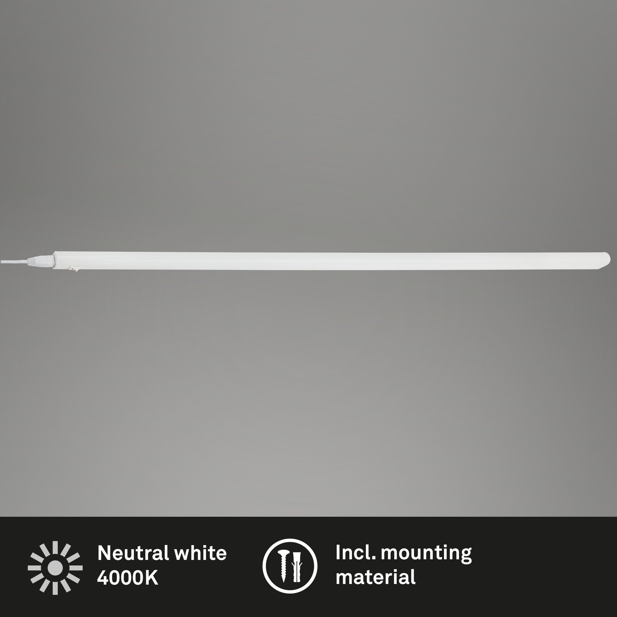 Briloner Leuchten LED Unterbauleuchte Küchenlicht Schrankleuchte Arbeitslicht Werkstatt Weiß, Einzelpack, LED fest integriert