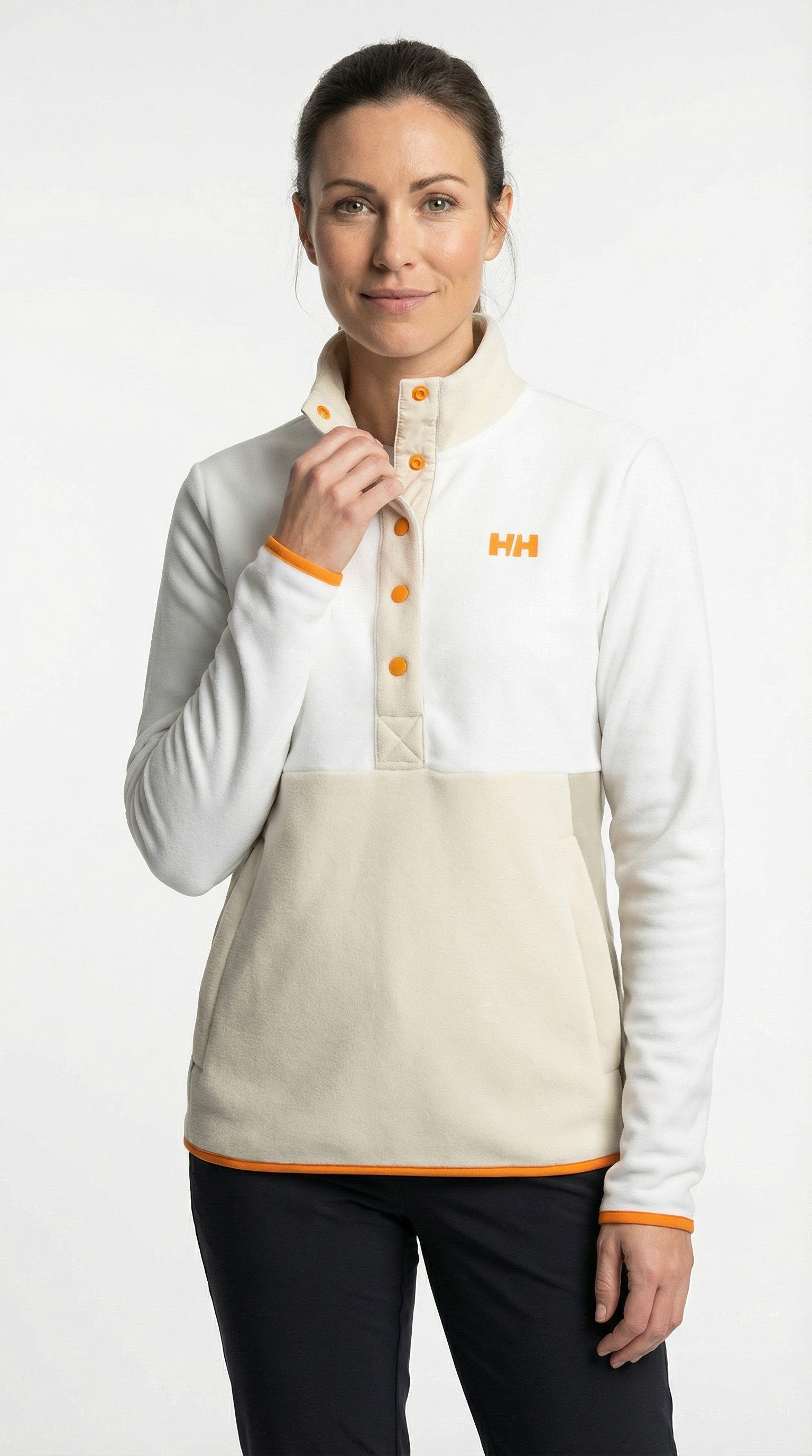 Helly Hansen Fleecepullover W DAYBREAKER SNAP PULLOVER mit kurzer Knopfleiste mit Druckknöpfen, figurumspielende Passform