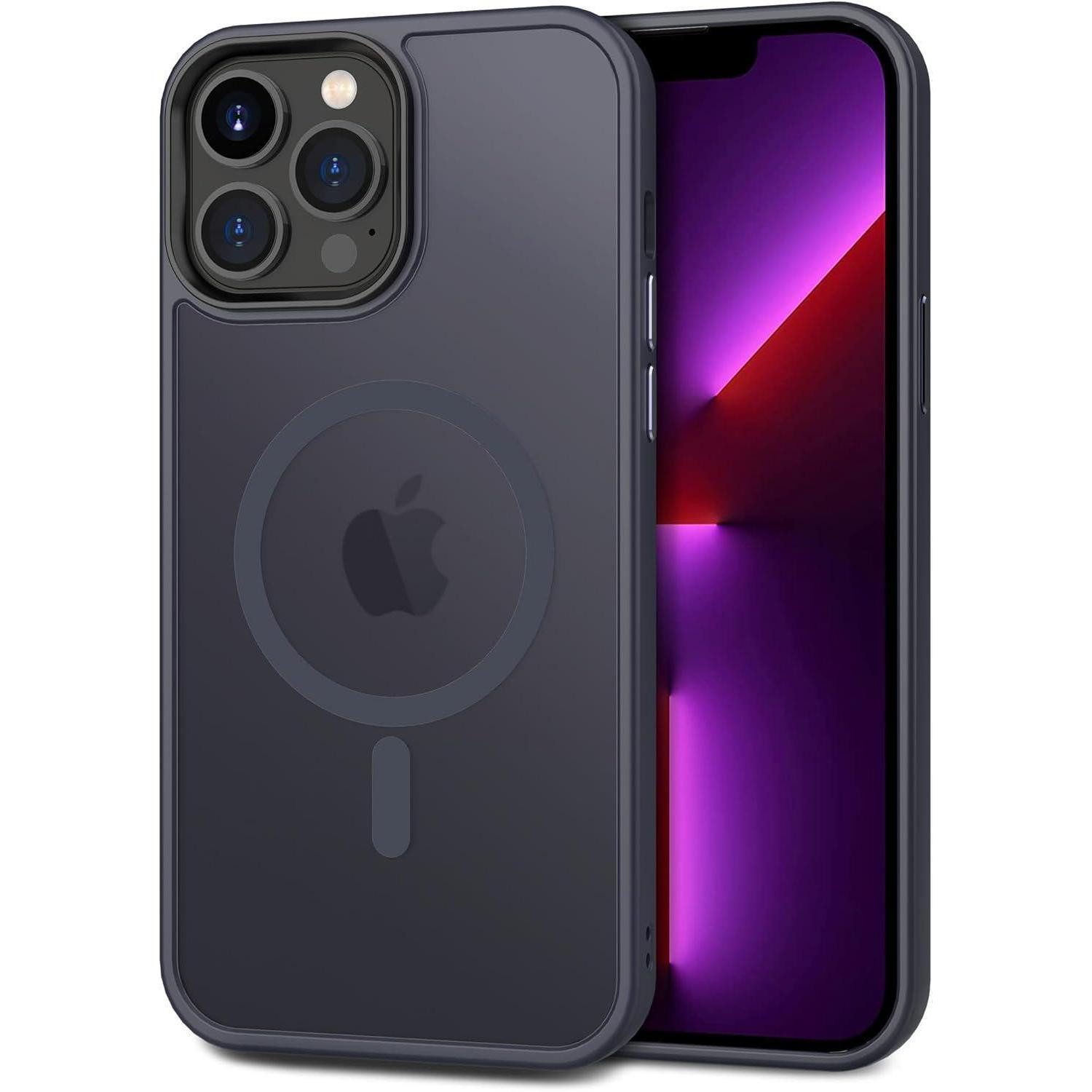 LuxusKollektion Smartphone-Hülle Hülle iPhone13ProMax MagSafe iPhone 13 Pro Max Dunkel Blau