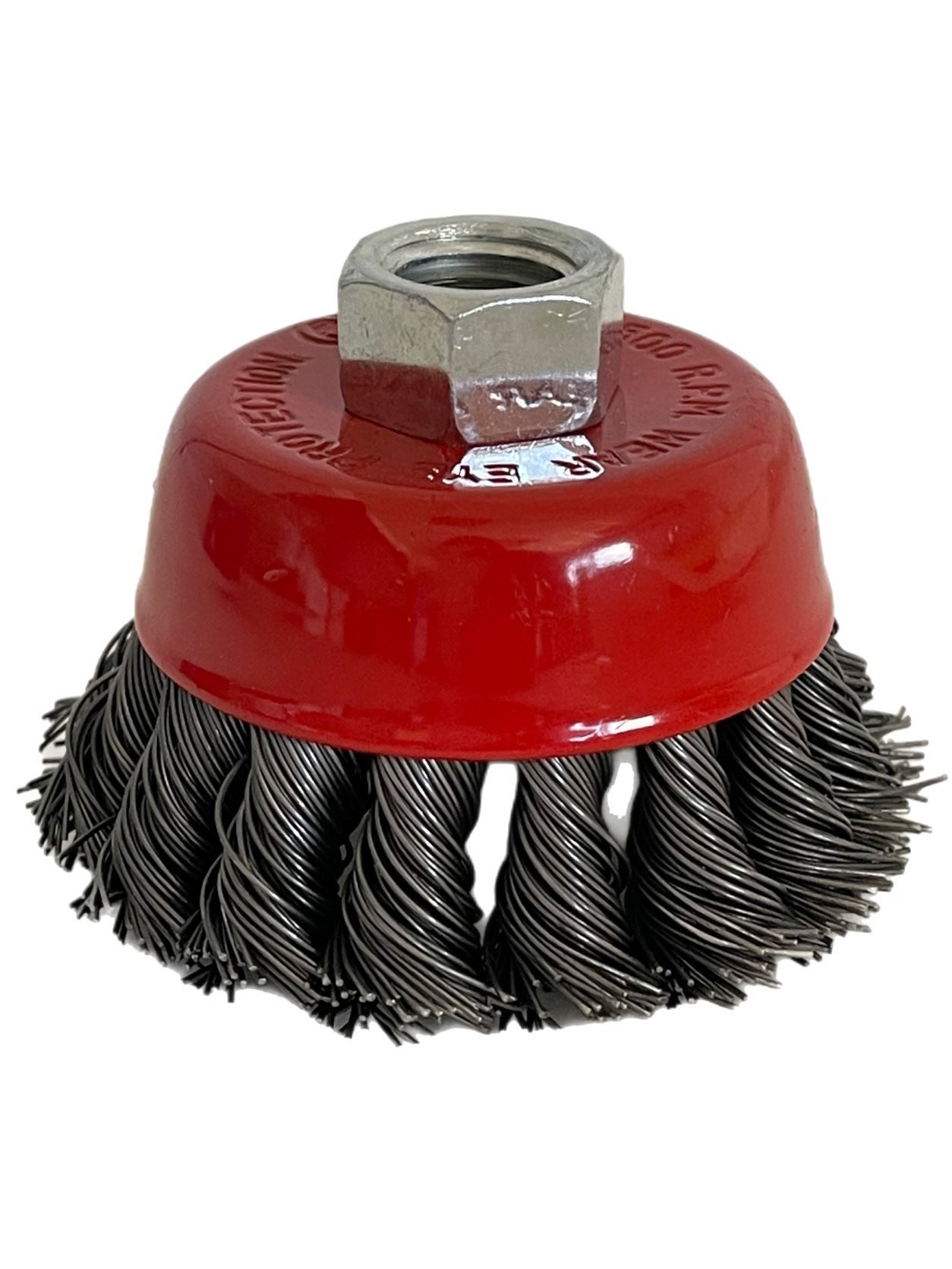 VaGo-Tools Drahtbürste 1x Topfbürste Drahtbürste 65mm gezopft Bürste Winkelschleifer & Flex