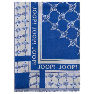 JOOP! Modeschal Damen Schal - Webschal, Cornflower, Logo