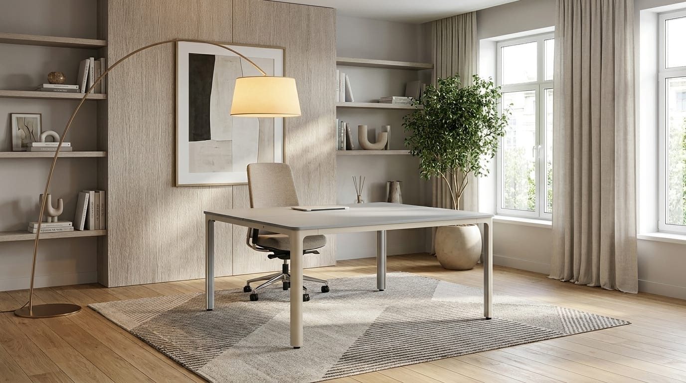 JVmoebel Schreibtisch Großer Schreibtisch Büro Tisch Modern mit stilvollem Design, Made in Europa