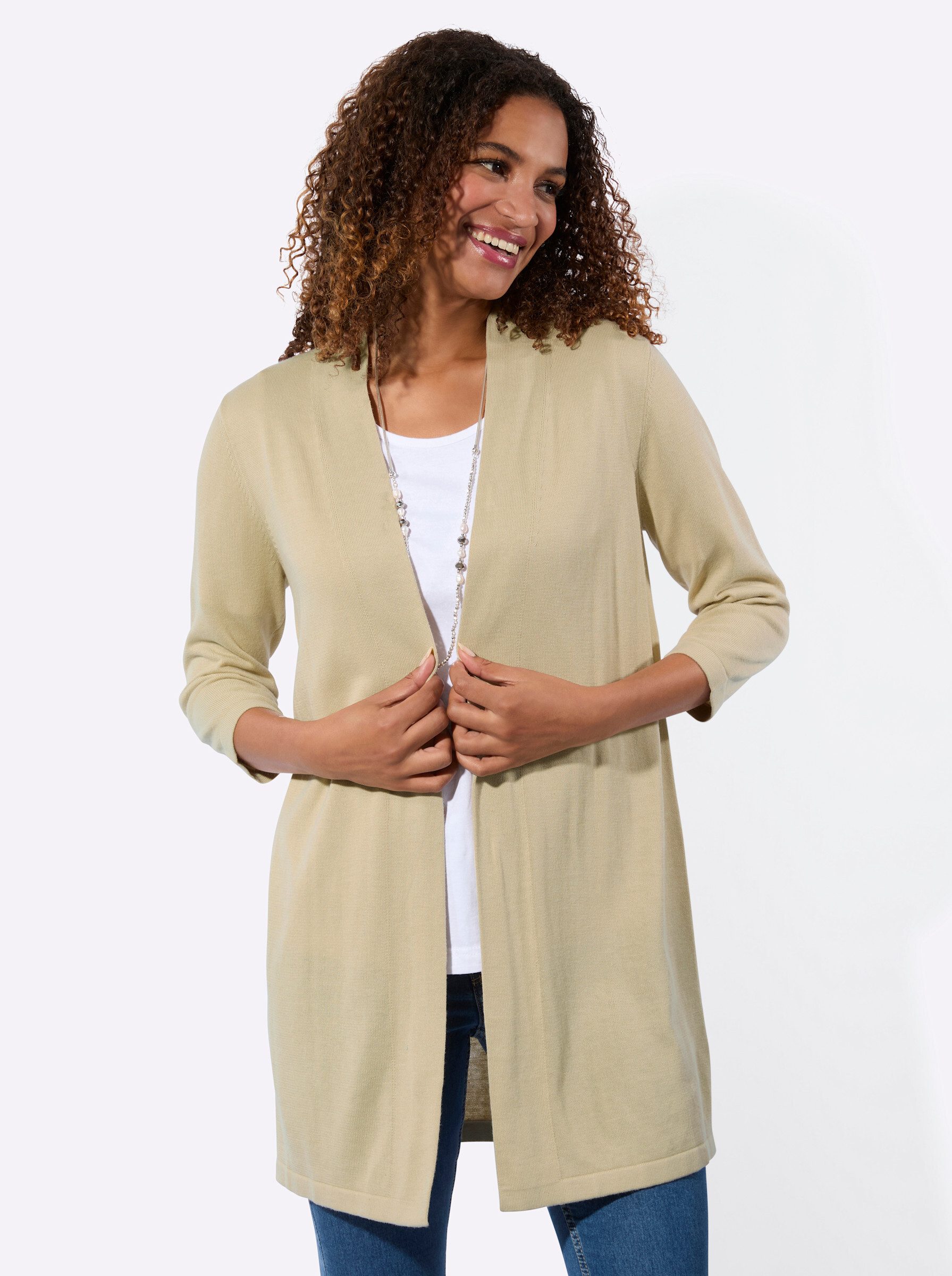 Strickjacke Strickjacke 3/4-Arm Jersey