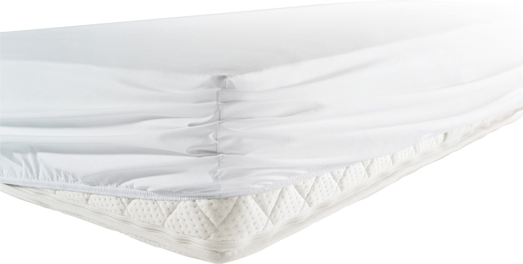 Erwin Müller Натяжні простирадла Натяжні простирадла "Dessau" wasserdicht/kochfest, Molton, Gummizug: Rundumgummi, (1 Stück), Jersey Uni