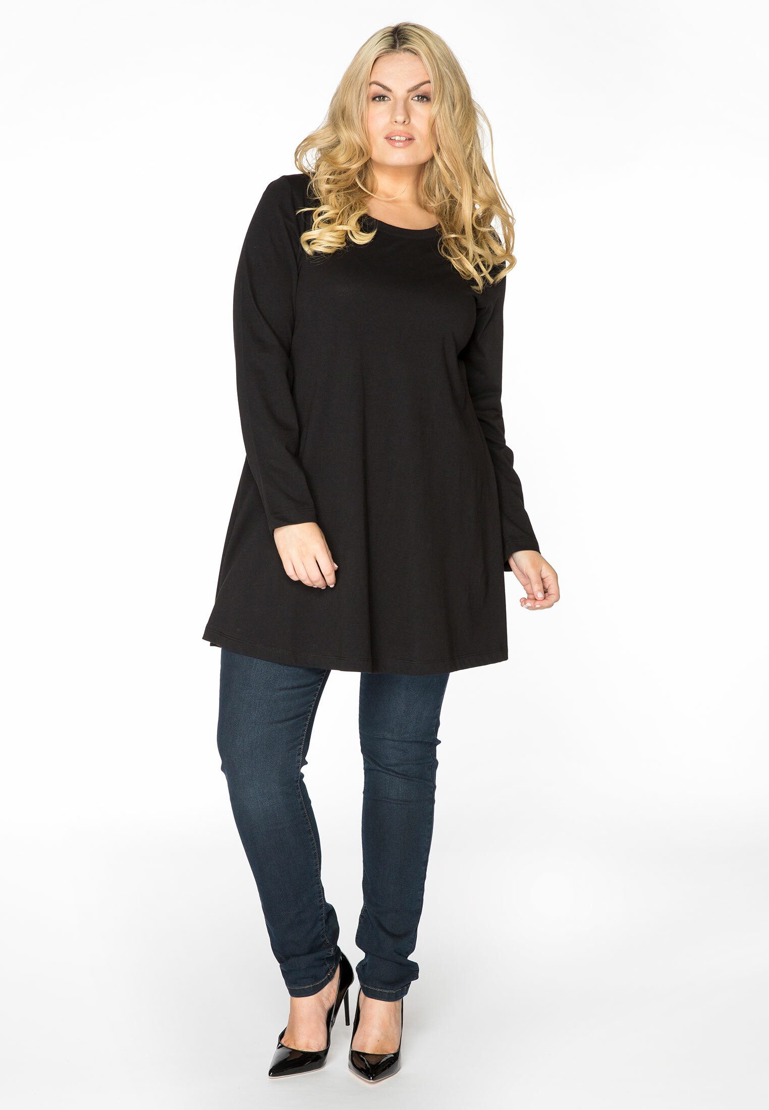 YOEK Tunika Damen Rundhalsshirt Große Größen günstig online kaufen