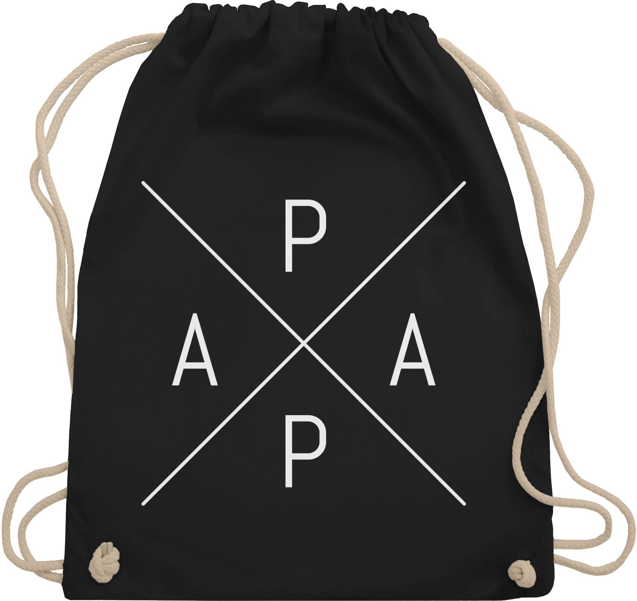 Turnbeutel Papa X weiß