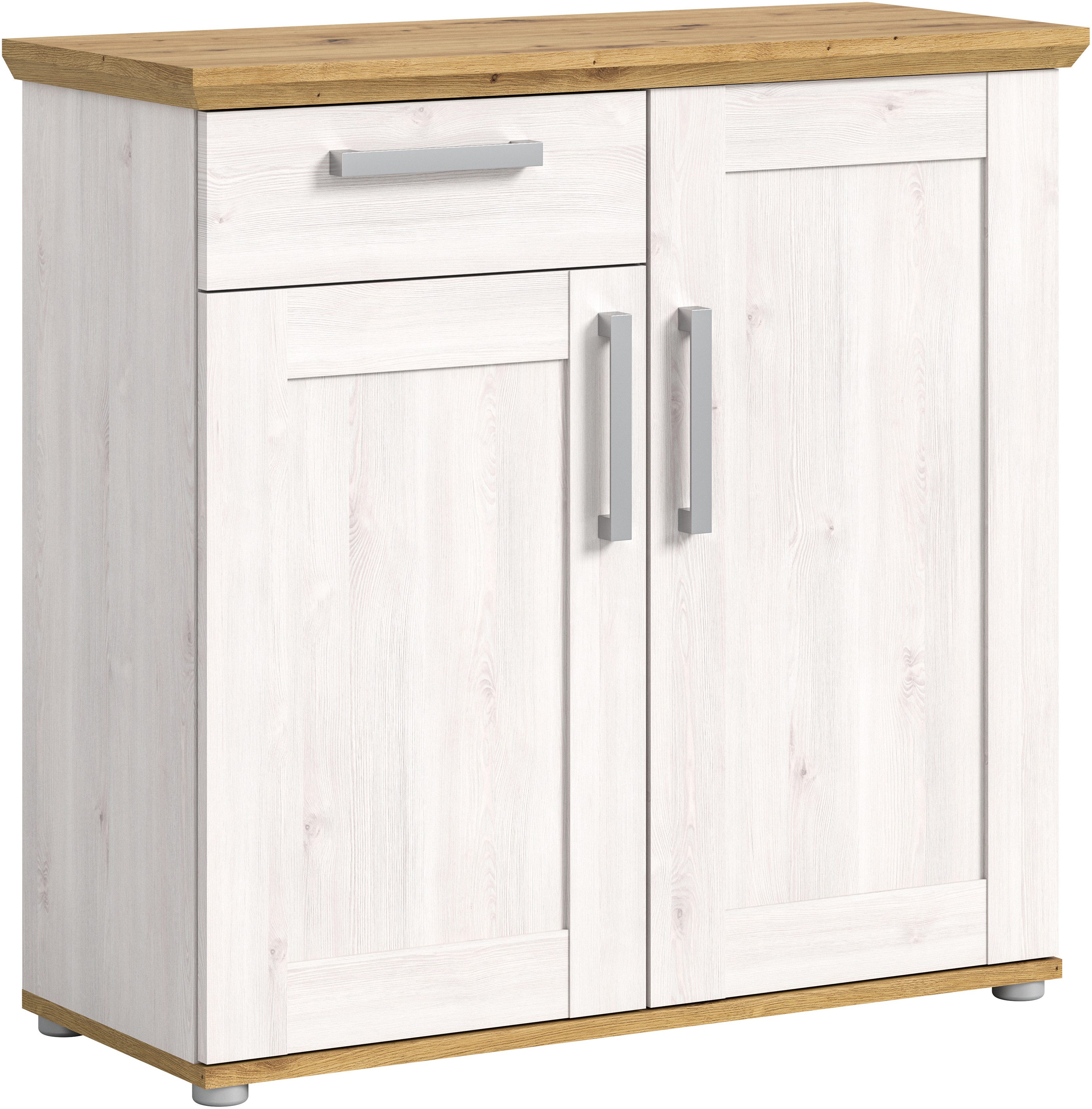 Home affaire Kommode COSENZA, Breite 95 cm, 2 Türen, 1 Schubkasten, in Landhausoptik, Anrichte, Schrank, Sideboard