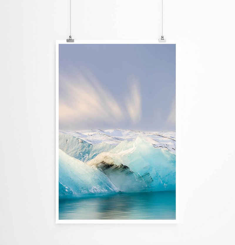 Sinus Art Poster Jokulsarlon Gletscher Island 60x90cm Poster