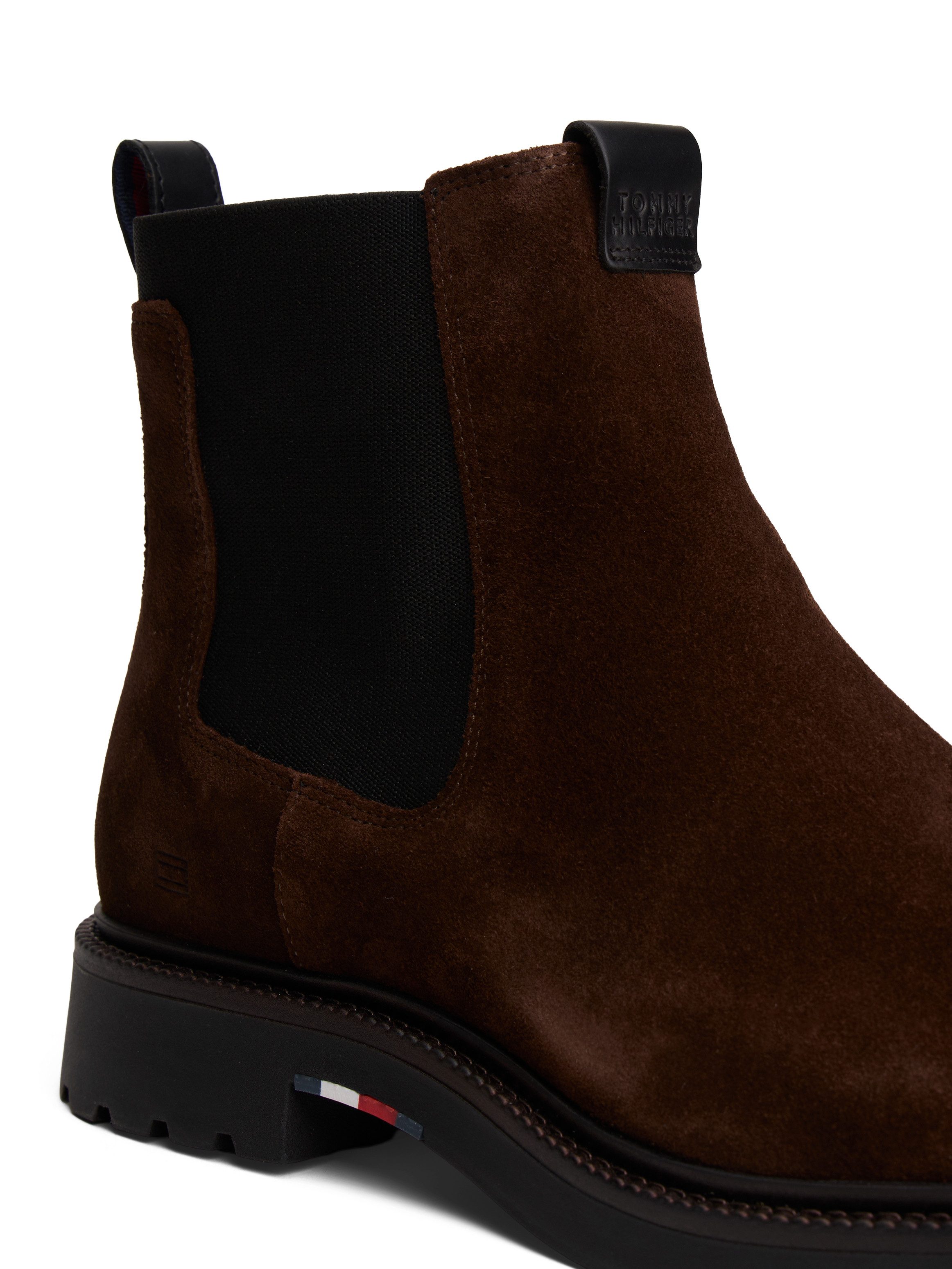 Tommy Hilfiger HILFIGER COMFORT LWT SDE CHELSEA Chelseaboots, Blockabsatz, günstig online kaufen